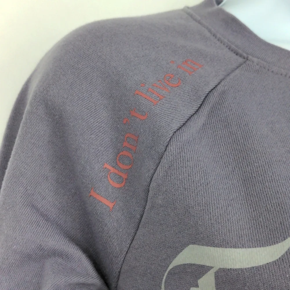 Disney Parks I Don't Live in Fantasyland But Visit Often Sweatshirt Size XS - Picture 2 of 8